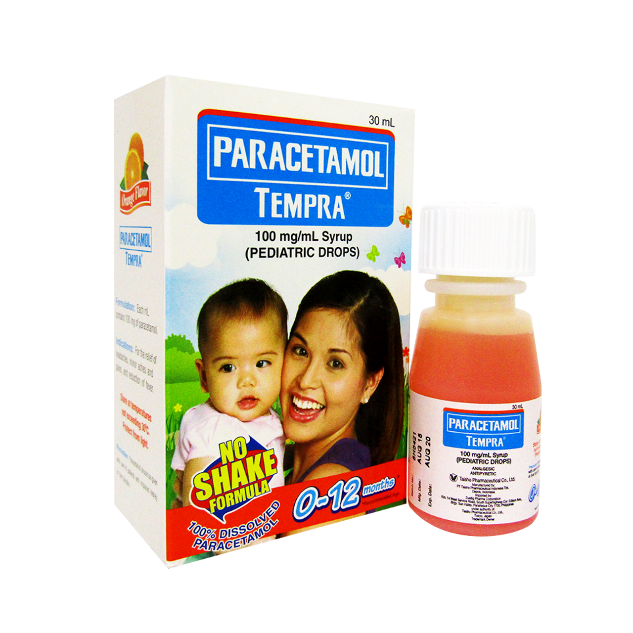 TEMPRA Paracetamol 100mg / mL Syrup (Pediatric Drops) 30mL Grape price in the Philippines